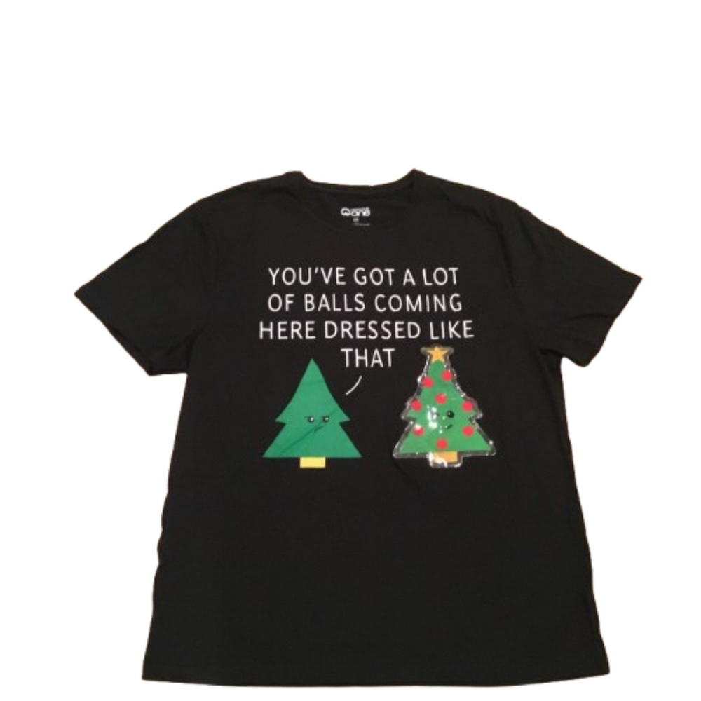 Warehouse One Men’s Funny Christmas T-Shirt Size Large